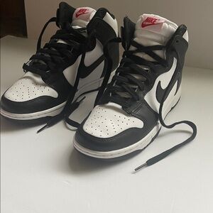 NIB- Nike High Dunks Pandas Men/Women Black and White